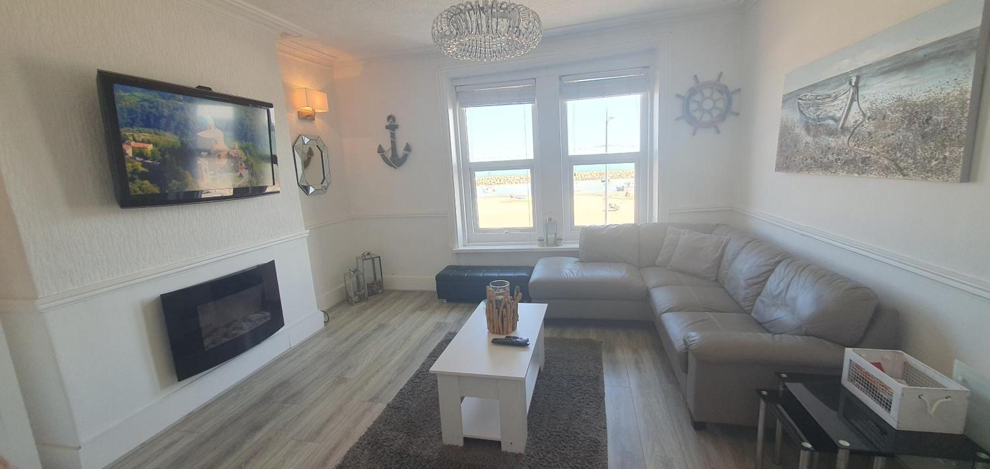 Ferienwohnung 3 Harbour Views Rhôs-on-Sea Exterior foto